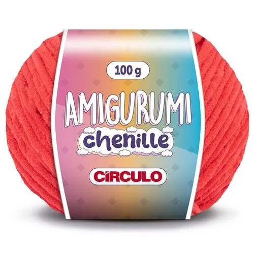 LINHA AMIGURUMI CHENILLE AMARELOS/ LARANJAS/ VERMELHOS